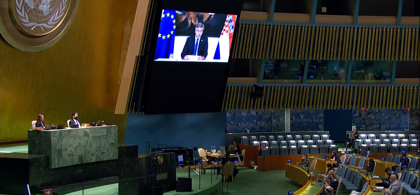 Plenković na Općoj skupštini UN-a: Preuzmimo odgovornost za zdraviji, pravedniji i održiviji svijet